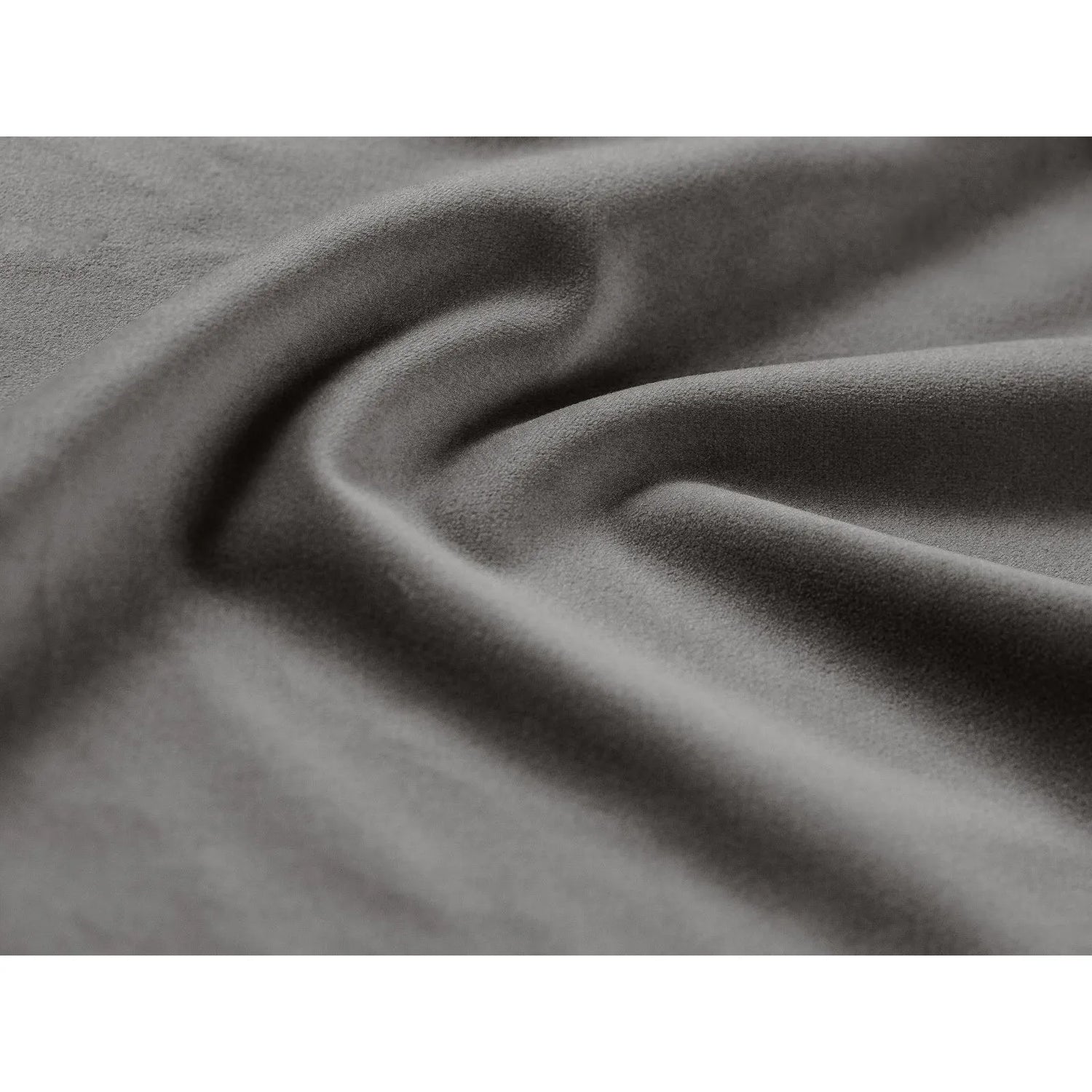 Jennifer 4-Sitzer Ecksofa, Rechte Seite, aus Samt in Hellgrau (Bluvel 13), 234x167 cm von Micadoni – Bild 5
