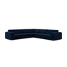 Jennifer 7-Sitzer Ecksofa, Symmetrisch, aus Samt in Königsblau (Bluvel 86), 285x285 cm von Micadoni – Bild 1