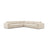 Jennifer 7-Sitzer Ecksofa, Symmetrisch, aus Samt in Leichtes Beige (Bluvel 22), 285x285 cm von Micadoni – Bild 1