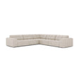 Jennifer 7-Sitzer Ecksofa, Symmetrisch, aus Samt oder Chenille, 285x285 cm von Micadoni – Bild 1