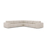 Jennifer 7-Sitzer Ecksofa, Symmetrisch, aus Samt oder Chenille, 285x285 cm von Micadoni – Bild 1