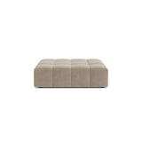 Jennifer Pouf aus Samt in Dunkelbeige (Bluvel 30), 102x80 cm von Micadoni – Bild 1