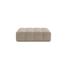 Jennifer Pouf aus Samt in Dunkelbeige (Bluvel 30), 102x80 cm von Micadoni – Bild 1