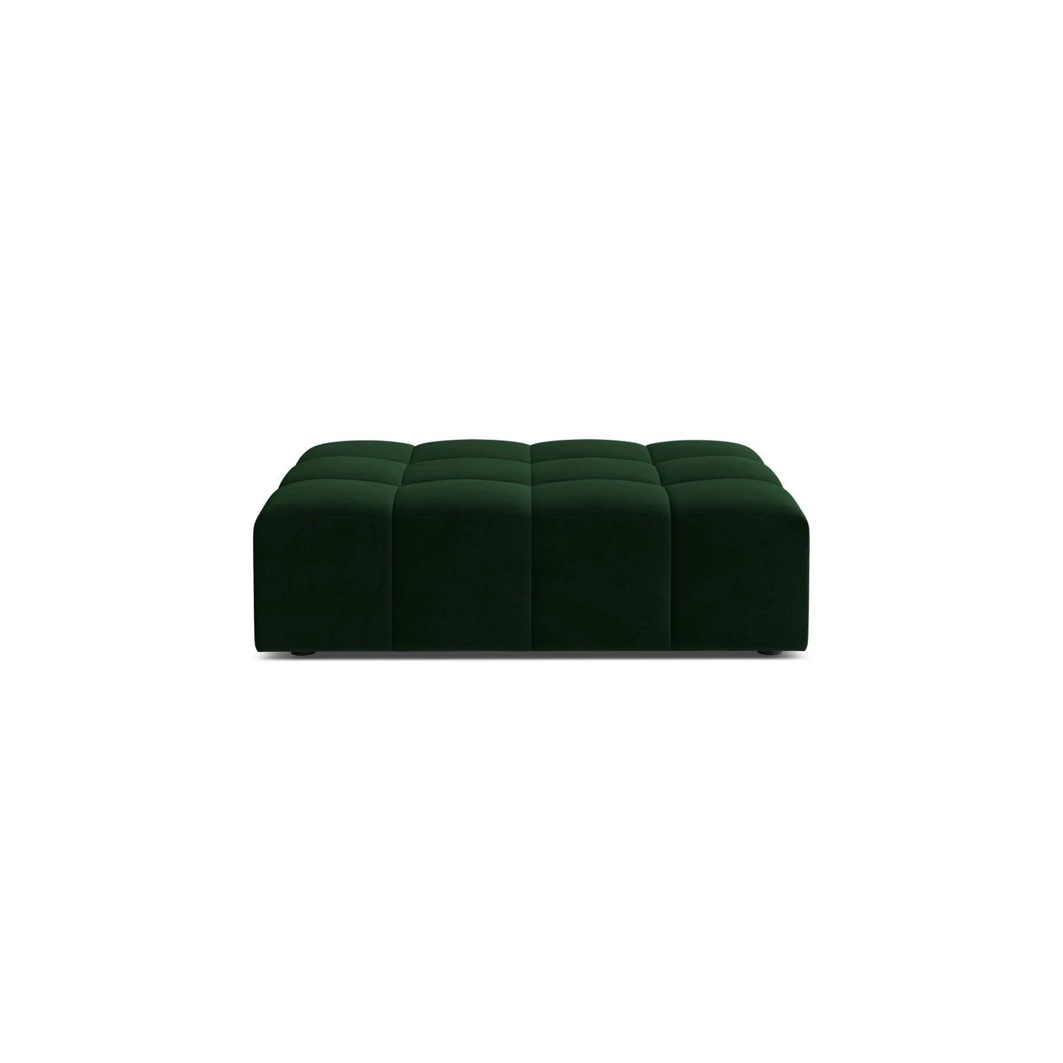 Jennifer Pouf aus Samt in Flaschengrün (Bluvel 78), 102x80 cm von Micadoni – Bild 1