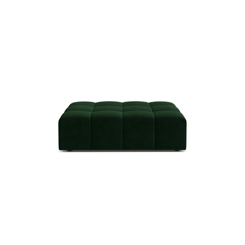 Jennifer Pouf aus Samt in Flaschengrün (Bluvel 78), 102x80 cm von Micadoni – Bild 1