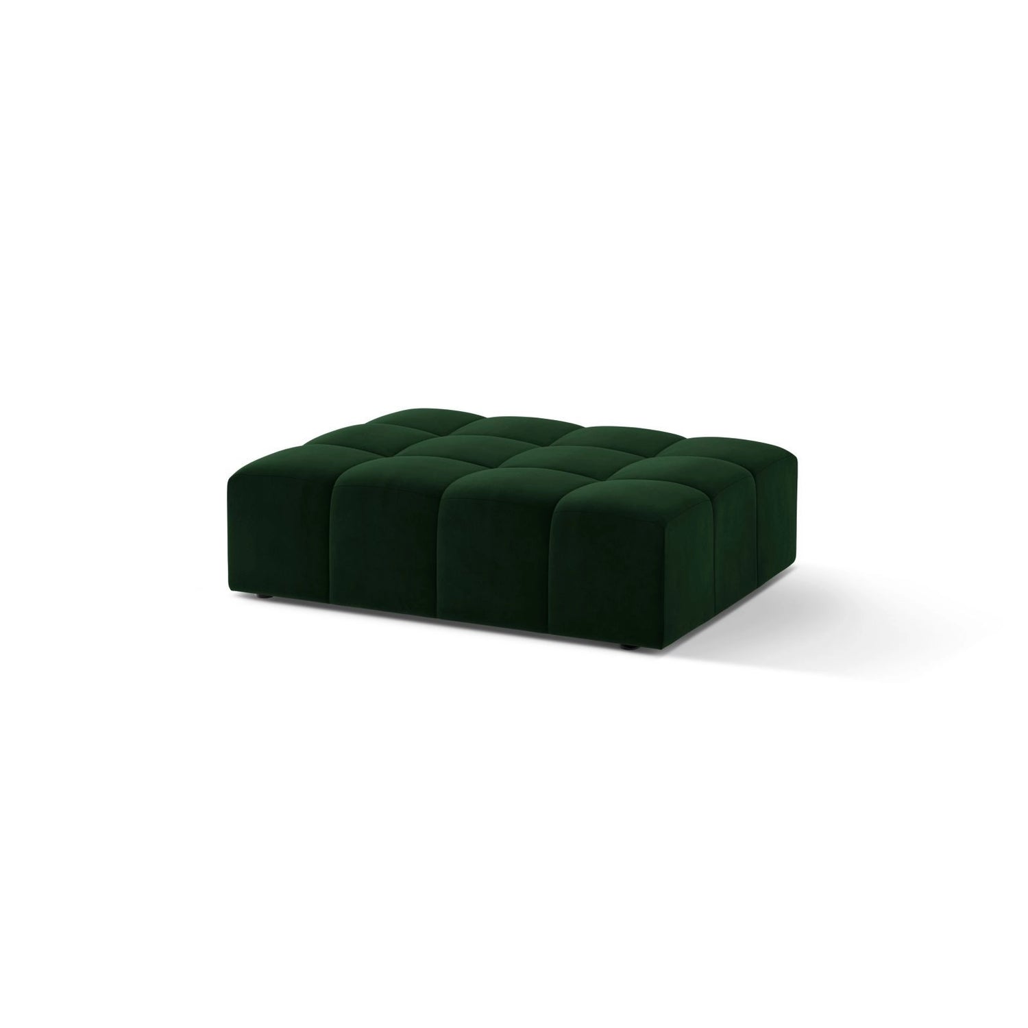 Jennifer Pouf aus Samt in Flaschengrün (Bluvel 78), 102x80 cm von Micadoni – Bild 3
