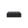 Jennifer Pouf aus Samt in Grau (Bluvel 14), 102x80 cm von Micadoni – Bild 1