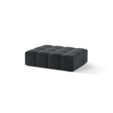 Jennifer Pouf aus Samt in Grau (Bluvel 14), 102x80 cm von Micadoni – Bild 3