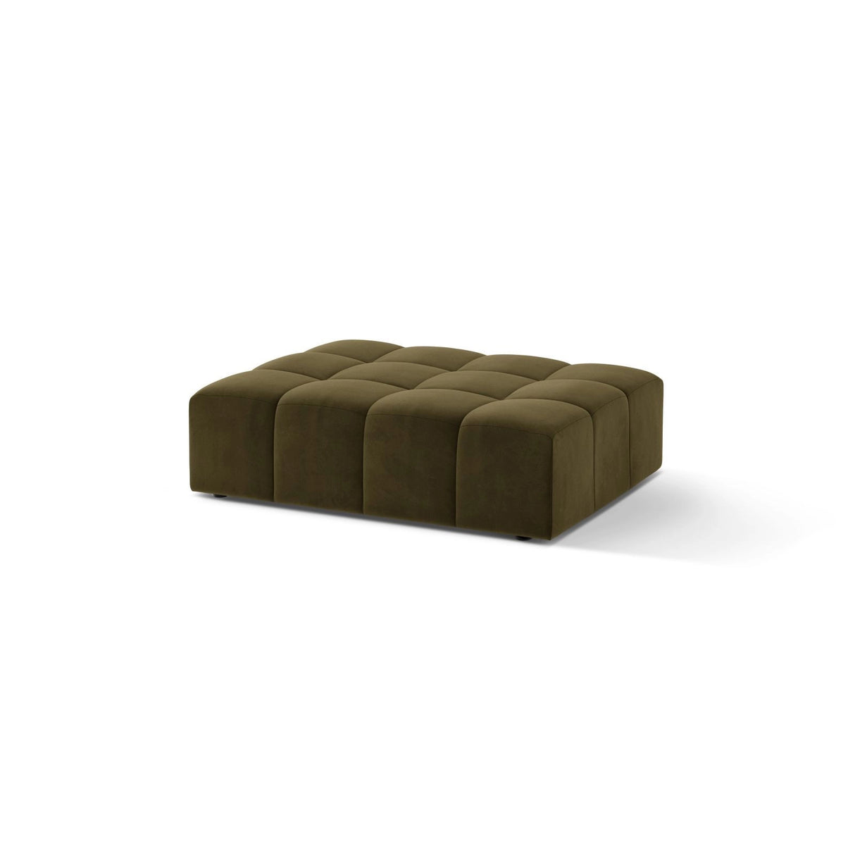 Jennifer Pouf aus Samt in Grün (Bluvel 77), 102x80 cm von Micadoni – Bild 3