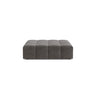 Jennifer Pouf aus Samt in Hellgrau (Bluvel 13), 102x80 cm von Micadoni – Bild 1
