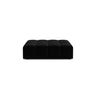 Jennifer Pouf aus Samt in Schwarz (Bluvel 19), 102x80 cm von Micadoni – Bild 1