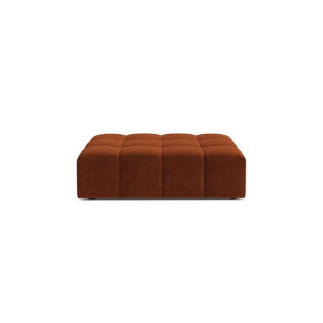 Jennifer Pouf aus Samt in Terrakotta (Bluvel 4215), 102x80 cm von Micadoni – Bild 1