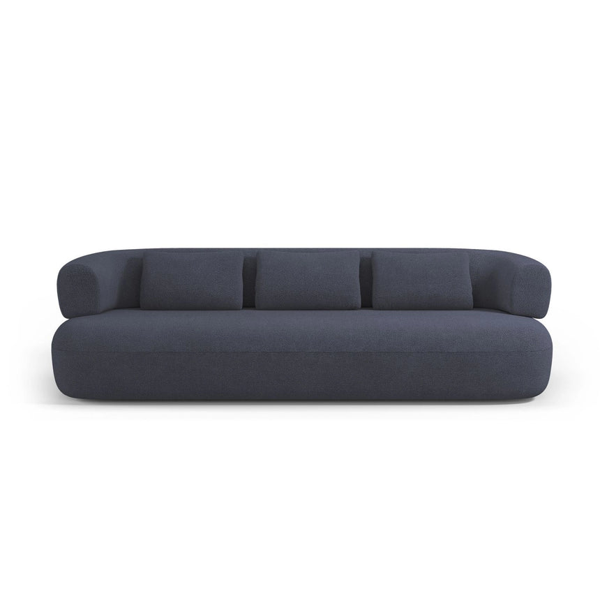 Jenny 3-Sitzer Sofa aus Boucle in Dunkelblau (Now or Never 79), 200x90 cm von Micadoni – Bild 1