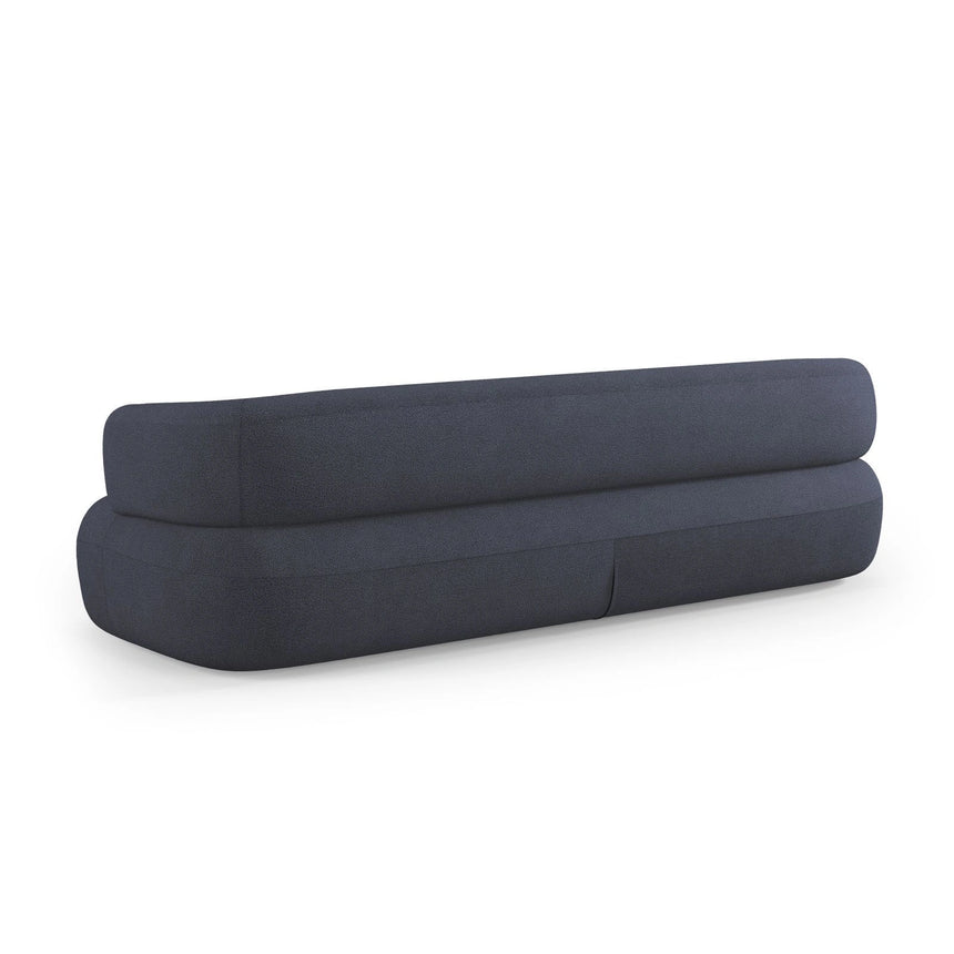 Jenny 3-Sitzer Sofa aus Boucle in Dunkelblau (Now or Never 79), 200x90 cm von Micadoni – Bild 5