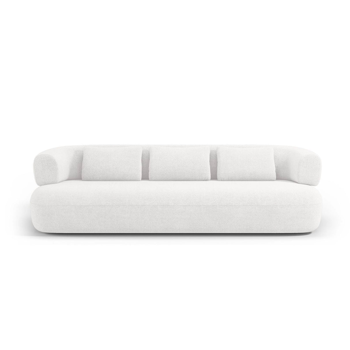 Jenny 3-Sitzer Sofa aus Boucle in Elfenbein (Now or Never 01), 200x90 cm von Micadoni – Bild 1