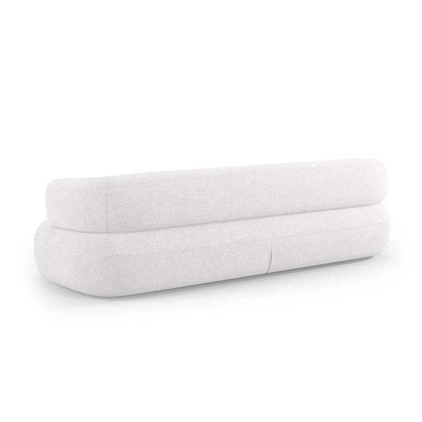 Jenny 3-Sitzer Sofa aus Boucle in Elfenbein (Now or Never 01), 200x90 cm von Micadoni – Bild 5