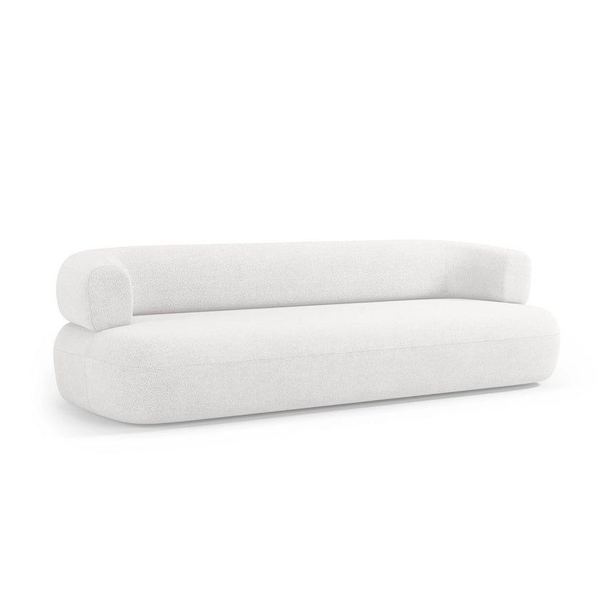 Jenny 3-Sitzer Sofa aus Boucle in Elfenbein (Now or Never 01), 200x90 cm von Micadoni – Bild 6
