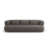 Jenny 3-Sitzer Sofa aus Boucle in Grau (Now or Never 92), 200x90 cm von Micadoni – Bild 1