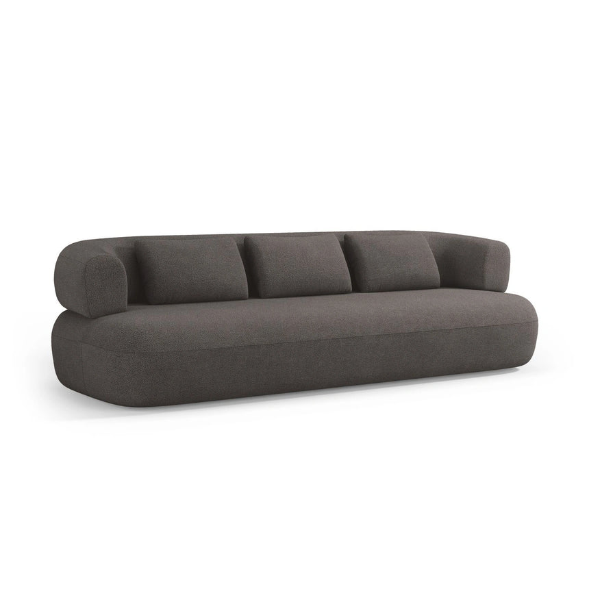 Jenny 3-Sitzer Sofa aus Boucle in Grau (Now or Never 92), 200x90 cm von Micadoni – Bild 4