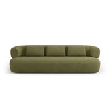 Jenny 3-Sitzer Sofa aus Boucle in Grün (Now or Never 38), 200x90 cm von Micadoni – Bild 1