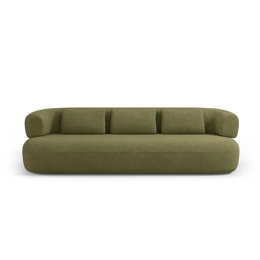 Jenny 3-Sitzer Sofa aus Boucle in Grün (Now or Never 38), 200x90 cm von Micadoni – Bild 1