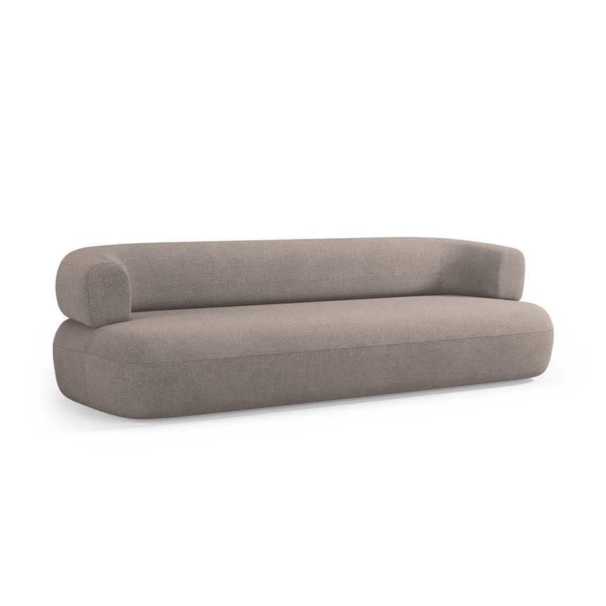 Jenny 3-Sitzer Sofa aus Boucle in Hellbraun (Now or Never 16), 200x90 cm von Micadoni – Bild 6