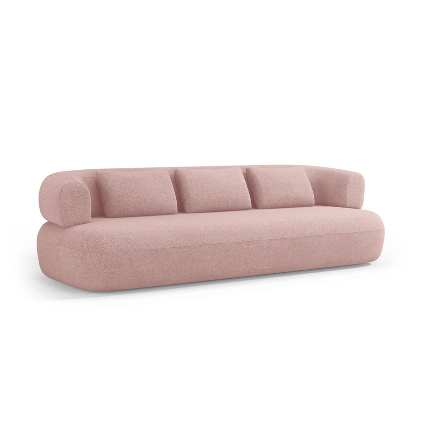 Jenny 3-Sitzer Sofa aus Boucle in Puderrosa (Now or Never 61), 200x90 cm von Micadoni – Bild 4