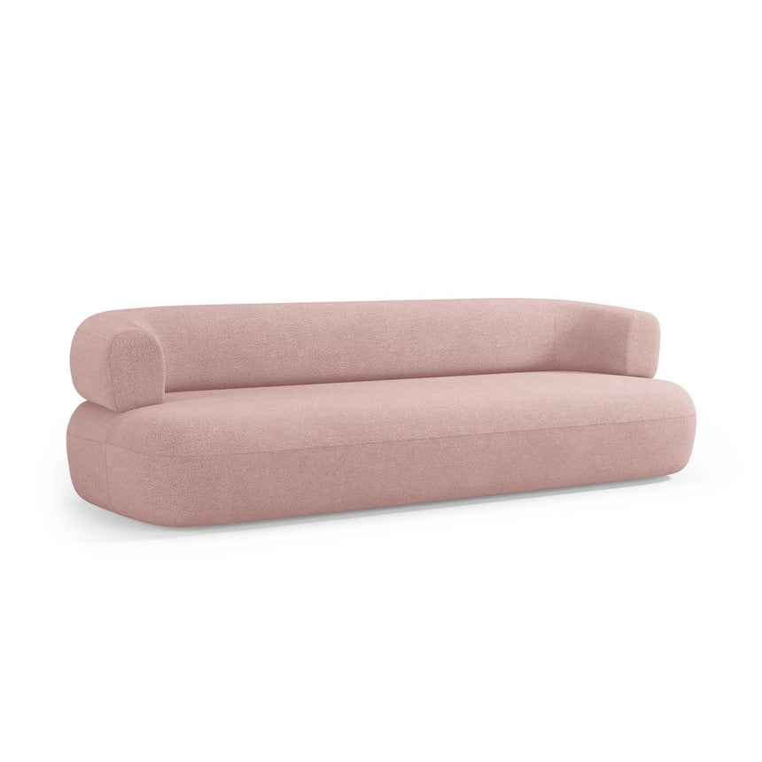 Jenny 3-Sitzer Sofa aus Boucle in Puderrosa (Now or Never 61), 200x90 cm von Micadoni – Bild 6
