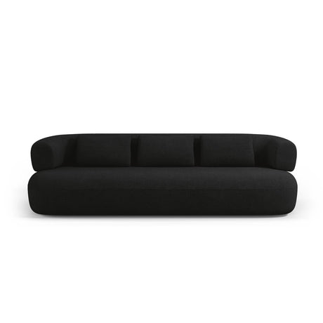 Jenny 3-Sitzer Sofa aus Boucle in Schwarz (Now or Never 100), 200x90 cm von Micadoni – Bild 1