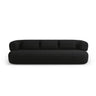 Jenny 3-Sitzer Sofa aus Boucle in Schwarz (Now or Never 100), 200x90 cm von Micadoni – Bild 1