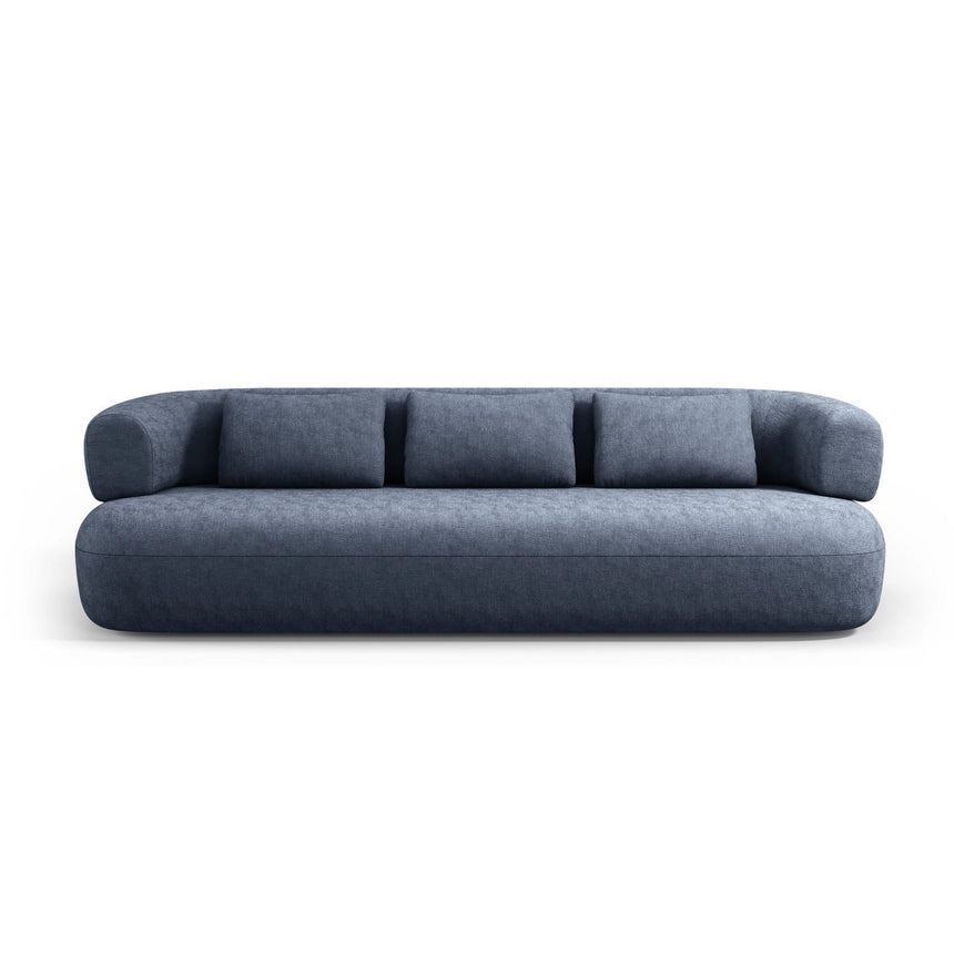 Jenny 3-Sitzer Sofa aus Chenille in Dunkelblau (Perfect Harmony 77), 200x90 cm von Micadoni – Bild 1