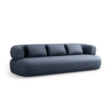 Jenny 3-Sitzer Sofa aus Chenille in Dunkelblau (Perfect Harmony 77), 200x90 cm von Micadoni – Bild 3