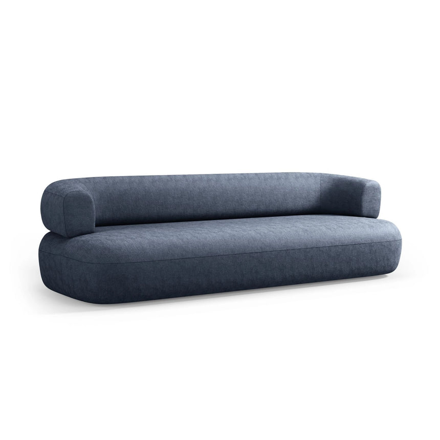 Jenny 3-Sitzer Sofa aus Chenille in Dunkelblau (Perfect Harmony 77), 200x90 cm von Micadoni – Bild 5