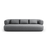 Jenny 3-Sitzer Sofa aus Chenille in Dunkelgrau (Perfect Harmony 90), 200x90 cm von Micadoni – Bild 1
