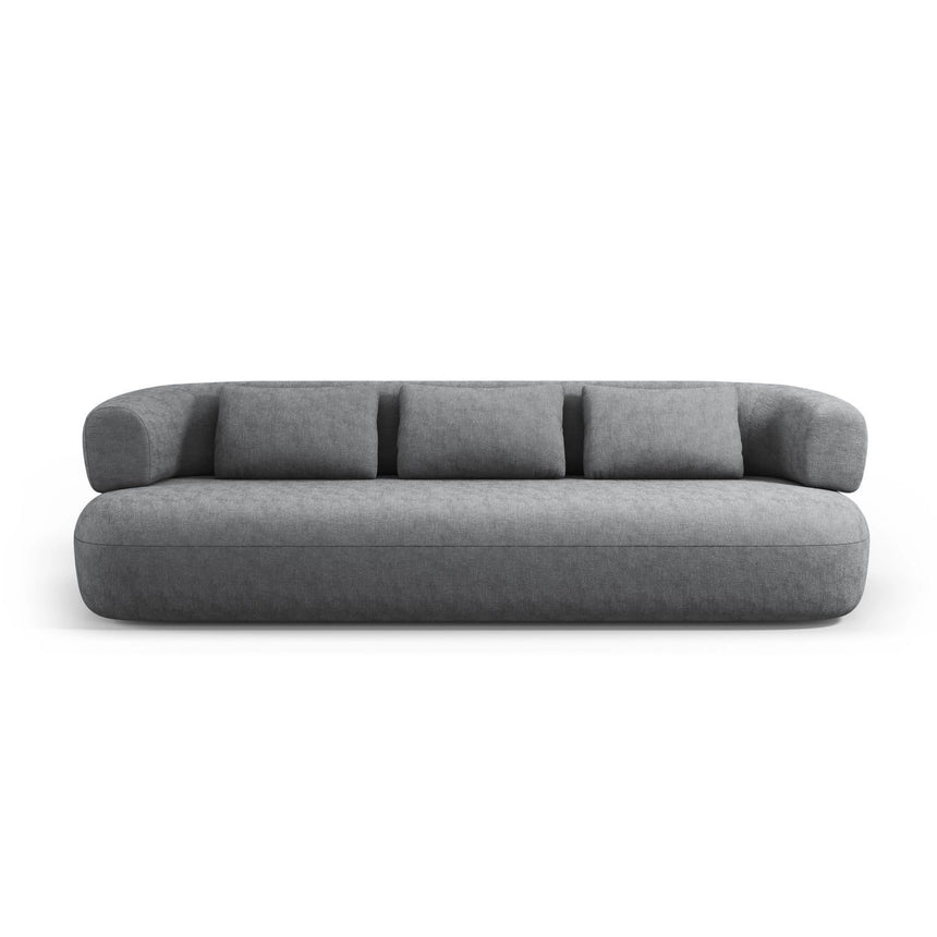 Jenny 3-Sitzer Sofa aus Chenille in Dunkelgrau (Perfect Harmony 90), 200x90 cm von Micadoni – Bild 1