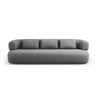Jenny 3-Sitzer Sofa aus Chenille in Dunkelgrau (Perfect Harmony 90), 200x90 cm von Micadoni – Bild 1
