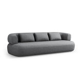 Jenny 3-Sitzer Sofa aus Chenille in Dunkelgrau (Perfect Harmony 90), 200x90 cm von Micadoni – Bild 3