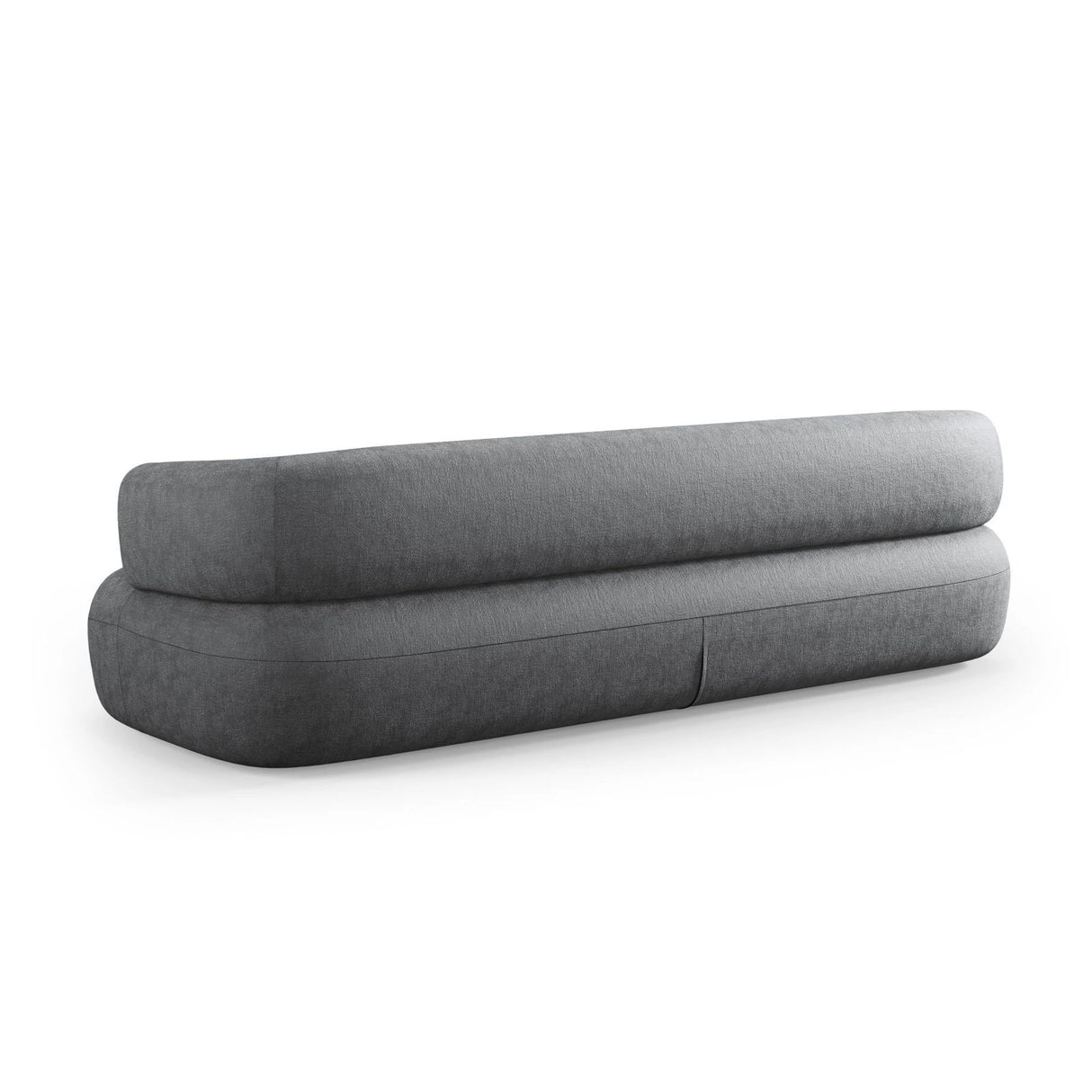 Jenny 3-Sitzer Sofa aus Chenille in Dunkelgrau (Perfect Harmony 90), 200x90 cm von Micadoni – Bild 4