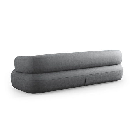 Jenny 3-Sitzer Sofa aus Chenille in Dunkelgrau (Perfect Harmony 90), 200x90 cm von Micadoni – Bild 4