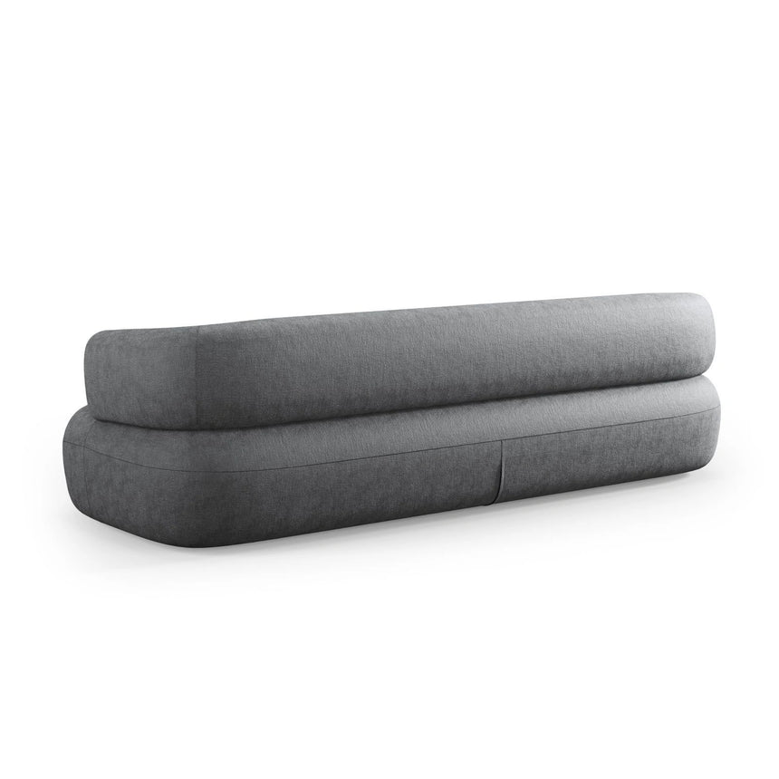 Jenny 3-Sitzer Sofa aus Chenille in Dunkelgrau (Perfect Harmony 90), 200x90 cm von Micadoni – Bild 4