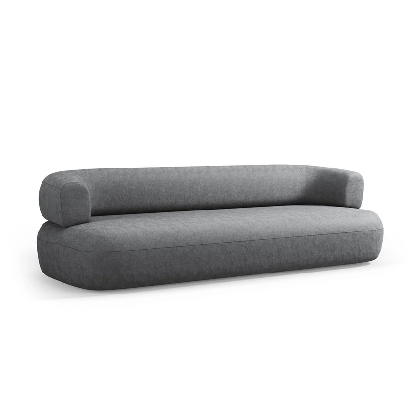 Jenny 3-Sitzer Sofa aus Chenille in Dunkelgrau (Perfect Harmony 90), 200x90 cm von Micadoni – Bild 5