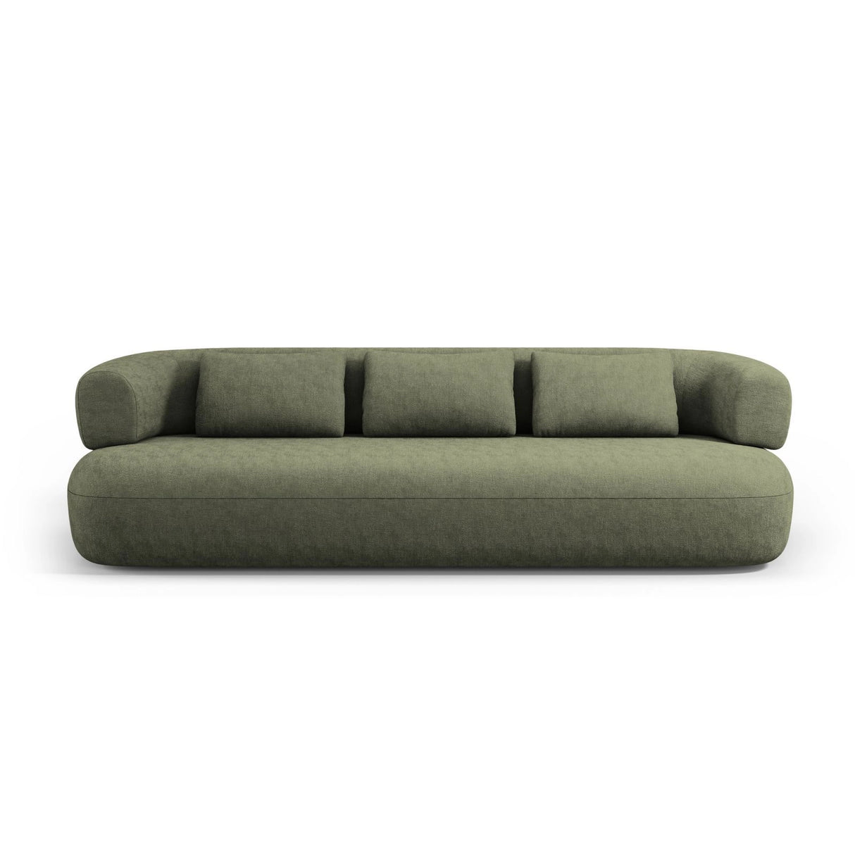 Jenny 3-Sitzer Sofa aus Chenille in Grün (Perfect Harmony 39), 200x90 cm von Micadoni – Bild 1