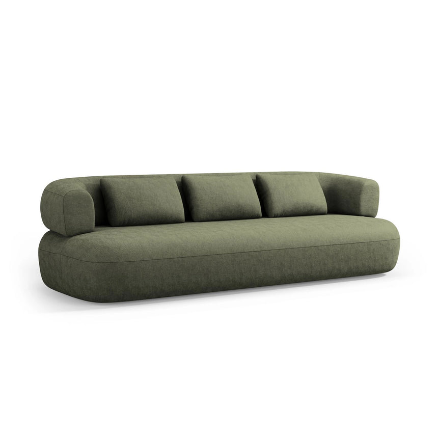 Jenny 3-Sitzer Sofa aus Chenille in Grün (Perfect Harmony 39), 200x90 cm von Micadoni – Bild 3