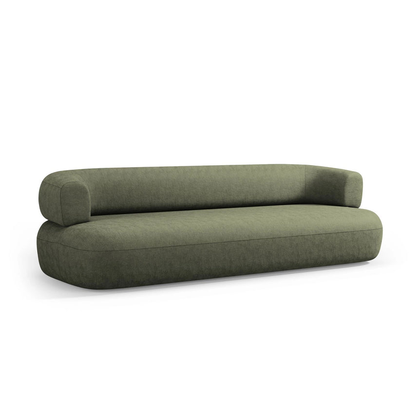 Jenny 3-Sitzer Sofa aus Chenille in Grün (Perfect Harmony 39), 200x90 cm von Micadoni – Bild 5