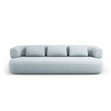 Jenny 3-Sitzer Sofa aus Chenille in Hellblau (Perfect Harmony 72), 200x90 cm von Micadoni – Bild 1