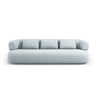 Jenny 3-Sitzer Sofa aus Chenille in Hellblau (Perfect Harmony 72), 200x90 cm von Micadoni – Bild 1
