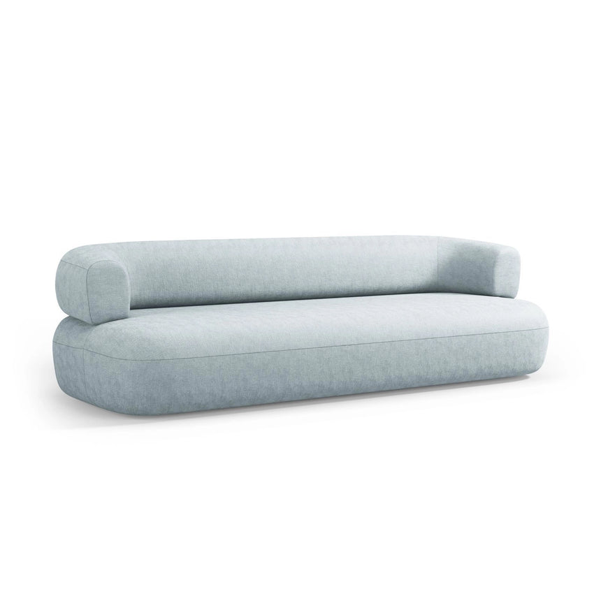 Jenny 3-Sitzer Sofa aus Chenille in Hellblau (Perfect Harmony 72), 200x90 cm von Micadoni – Bild 5