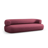 Jenny 3-Sitzer Sofa aus Chenille in Kirschholz (Perfect Harmony 59), 200x90 cm von Micadoni – Bild 5