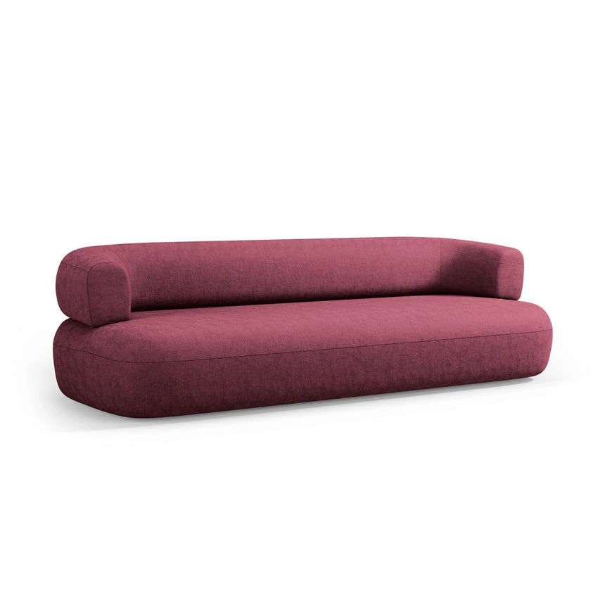 Jenny 3-Sitzer Sofa aus Chenille in Kirschholz (Perfect Harmony 59), 200x90 cm von Micadoni – Bild 5