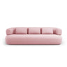 Jenny 3-Sitzer Sofa aus Chenille in Rosa (Perfect Harmony 63), 200x90 cm von Micadoni – Bild 1